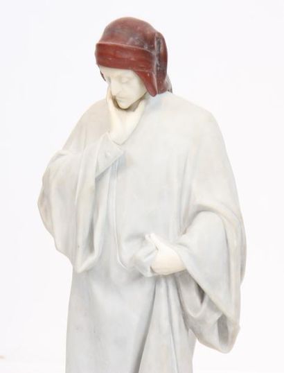 null MARBRE "DANTE ALIGHIERI"

En marbre blanc de Carrare et marbre rouge Rosso Antico...