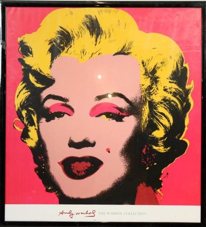 null AFFICHE DE ANDY WARHOL "MARYLIN"

Marquée "Andy Warhol THE WARHOL COLLECTION"

Epoque...