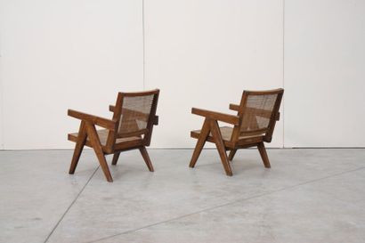 null Pierre JEANNERET (1896-1967)

Ensemble de deux fauteuils «Easy Armchairs».

En...