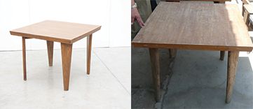 null Pierre JEANNERET (1896-1967)

Table de cafeteria dite "square table" ou "dining...