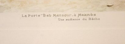 null AQUATINTE "LA PORTE BAS MANSOUR A MEKNES" DE MAURICE ROMBERG (1862-1943)

Aquatinte...