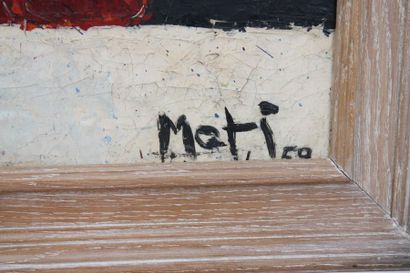 null TABLEAU "ABSTRACTION" DE MOTI 1959

Huile sur toile signée et datée "MOTI 1959",...
