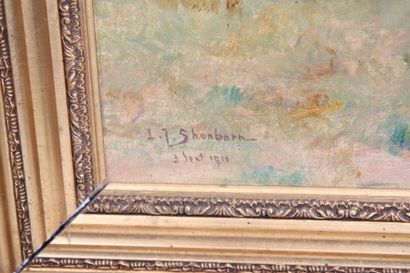 null TABLEAU "CHEVAL AU PRE" DE LEWIS-JOHN SHONBORN (1852-1931)

Huile sur toile?...