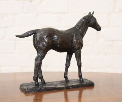 null BRONZE "POULAIN" DE RICHARD FATH (1900-1952)

Bronze à patine brune représentant...