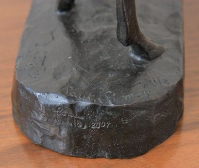null BRONZE "GUIB" DE PAUL SIMON (1892-1979)

Bronze à patine brune représentant...