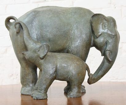 null BRONZE "MATERNITE ELEPHANT OU LA DANSE" DE PAUL SIMON (1892-1979)

Bronze à...