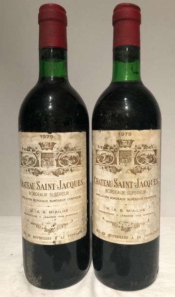 null Lot de 2 btes de Château SAINT-JACQUES 1979