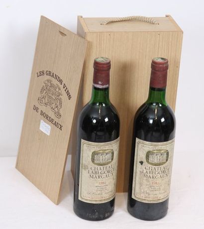 null Lot de 2 btes Chateau LABEGORCE Margaux 1982