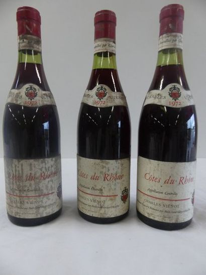 null 3 Côtes du Rhône Rouge Charles Vienot 1972 (EA)