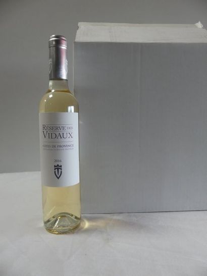 null 12 Côtes de Provence Blanc La Réserve des Vidaux 50 cl 2016