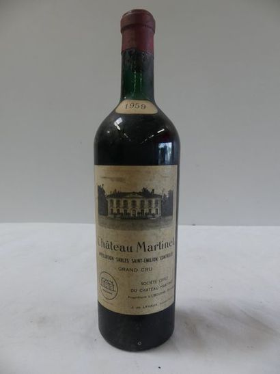 null 1 St Emilion Grand Cru Château Martinet 1959 (HE? Belle étiquette)