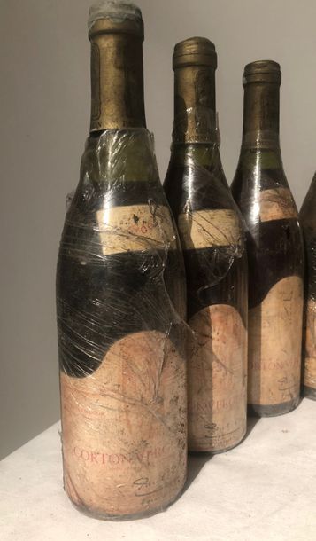 null Lot de 10 bouteilles de "CORTON VERGENNES" Paul CHANSON BOURGOGNE ROUGE 196...