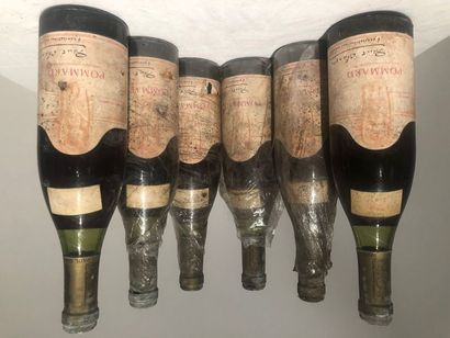 null Lot de 6 bouteilles de "POMMARD" Paul CHANSON BOURGOGNE ROUGE 1970