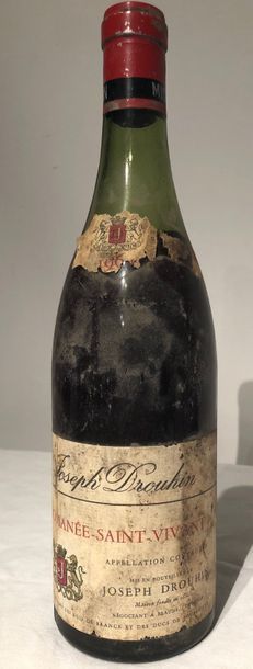 null 1 bouteille de "ROMANEE SAINT VIVANT" Joseph DROUIN BOURGOGNE ROUGE 1964