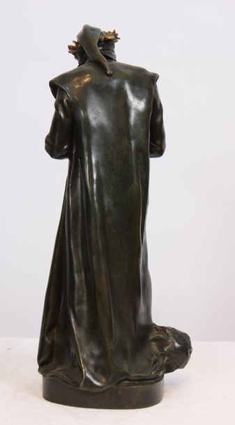 null BRONZE "DANTE" DE JEAN-PAUL AUBE (1837-1916)

Bronze patiné représentant le...
