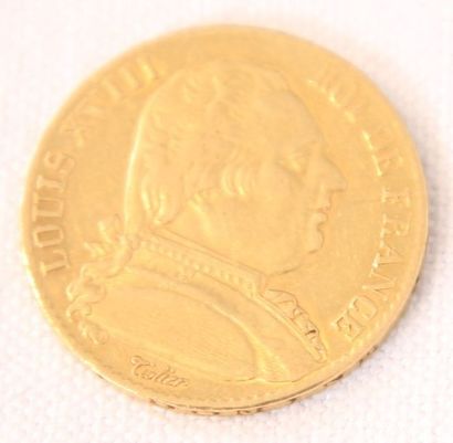 null 1 PIECE 20 FRS OR "LOUIS XVIII" 1814

Atelier "A".