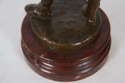 null BRONZE "LE GARDE CHASSE" DE EMILE LOUIS PICAULT (1833-1915)

Bronze à patine...