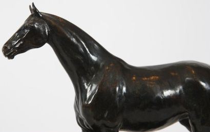 null RARE BRONZE "GRAND CHEVAL AU PAS" DE ANTONIN MARA (1877-1946)

Bronze à patine...
