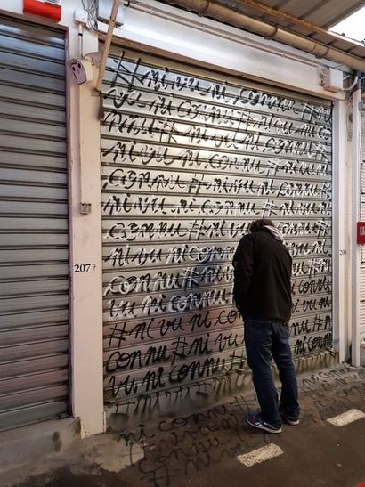 null OEUVRE CREE PAR LEO MORDAC

"NIVUNICONNU III"

Provenance : Marché Biron, Puces...