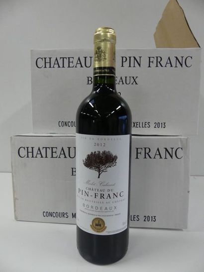 null 12 Château Pin Franc Bordeaux Médaille d'Or Vignobles J. Queyrens 2012