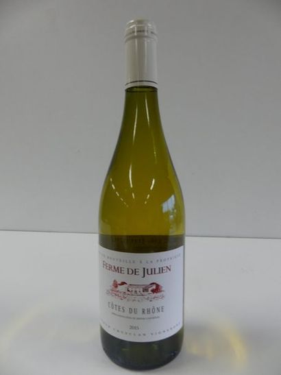 null 17 Côtes du Rhône Blanc La Ferme de Julien Récoltant à Laudun 2015
