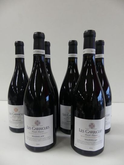 null 6 Marselan Grande Réserve Les Garrigues Vallée du Torgan 2013 Btles bourgui...