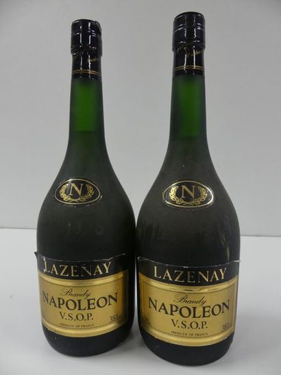 null 2 Vieilles btles de Brandy Napoléon Lanzenay VSOP 70 cl 38 % vol.