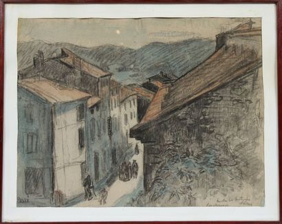 null DESSIN "VUE DE VILLAGE ANIMEE" DE JEAN PESKE (1870-1949)

Crayons et aquarelles...