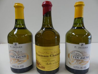 null 1 lot de 3 bouteilles : 1 Château Chalon Vin Jaune du Jura La Maison du Vigneron...