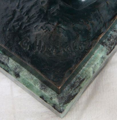 null BRONZE "LE TERRASSIER" GUSTAVE-ADOLPHE HIERHOLTZ (1877-1948)

Bronze à double...