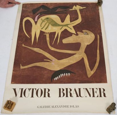 null AFFICHE DE VICTOR BRAUNER (1903-1966)

Affiche polychrome sur papier "VICTOR...