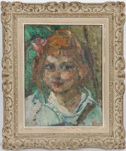 null TABLEAU "PORTRAIT EN BUSTE DE FILLETTE" DE MICHEL KIKOINE (1892-1968)

Huile...