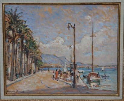 null TABLEAU "LA PROMENADE DE BORD DE MER" DE GEORGES BINET (1864-1949)

Huille sur...