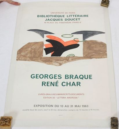 null AFFICHE D'EXPOSITION "GEORGES BRAQUE ET RENE CHAR 1963" DE BRAQUE (1882-1963)

Affiche...