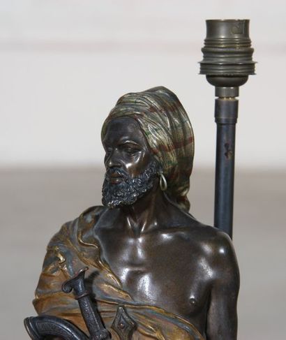 null LAMPE AU BRONZE ORIENTALISTE "HOMME" DE FRANZ BERGMAN (1838-1894)

Bronze de...