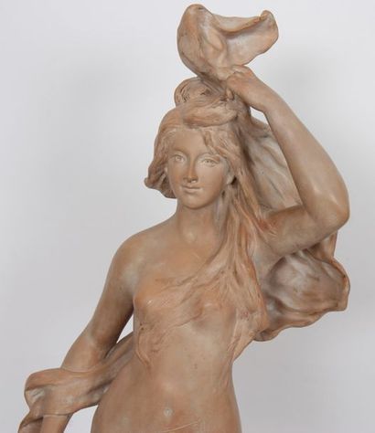 null TERRE CUITE ART NOUVEAU "L'AURORE" DE PIERRE CAMPAGNE (1851-1887)

En terre...