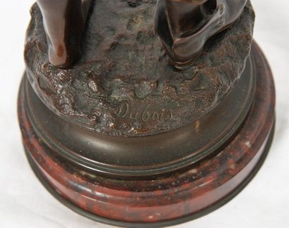 null BRONZE "LE PETIT PORTEUR D'EAU" DE PAUL DUBOIS (1829-1905)

En bronze patiné,...