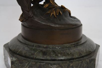null IMPORTANT GROUPE EN BRONZE "GLORIA VICTIS" DE ANTONIN MERCIE (1845-1916)

Bronze...