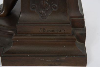 null IMPORTANT BRONZE « LA JOUEUSE DE GUITARE » DE SYLVAIN KINSBURGER (1855-1935)

Bronze...