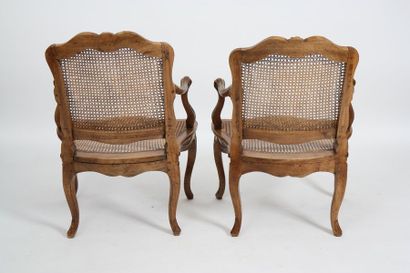 null PAIRE DE FAUTEUILS CANNES LOUIS XV DANS L'ESPRIT DE NOGARET

En bois naturel...