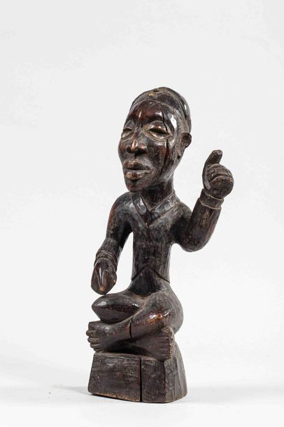 null Fétiche. BAKONGO - ex Congo belge avant 1960 						

H : 37 cm