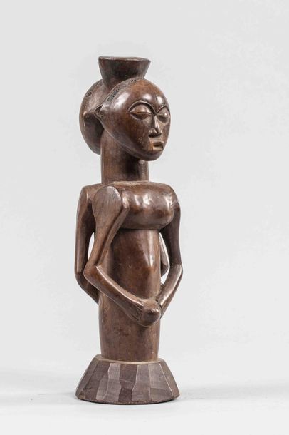 null Figurine janiforme. Bois. LUBA - ex Congo belge avant 1960 			

H : 32 cm