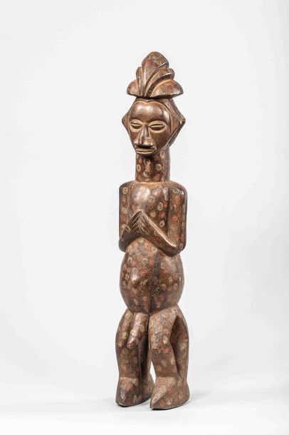 null Statue janiforme YAKA - ex Congo belge avant 1960
H : 74 cm