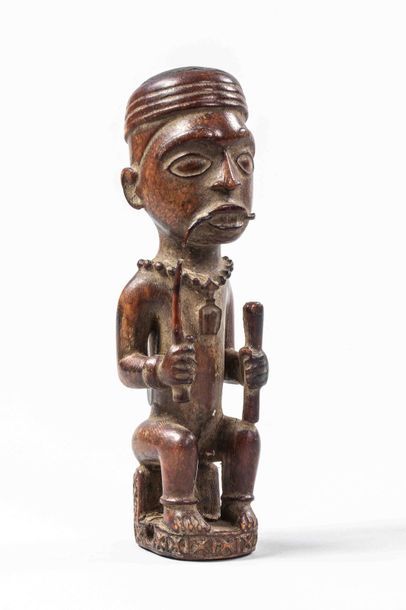 null Tête de sceptre. Ivoire BAKONGO - ex Congo belge avant 1940				

H : 16 cm