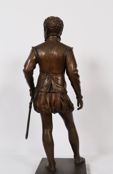null BRONZE "HENRI IV ENFANT" DE FRANCOIS- JOSEPH BOSIO (1768-1845)

En bronze patiné,...