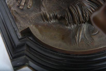 null IMPORTANT BRONZE "LA SOURCE" DE MATHURIN MOREAU (1822-1912)

En bronze patiné,...