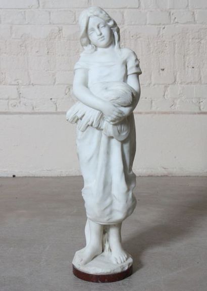 null MARBRE "LA MOISSON"

En marbre blanc de Carrare, représentant une jeune fille...