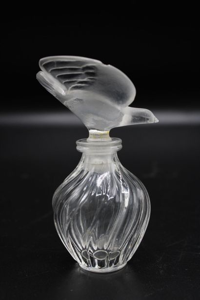 null LALIQUE France. Meeting of two bottles of perfume signed Lalique france: "In...