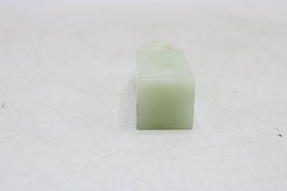 null ASIA. Stamp in jade. Height: 8.2cm.