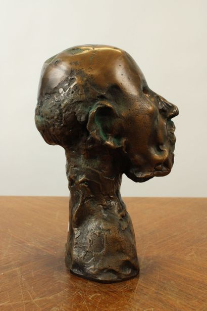 null ROULLAND. 
Bust of Hipprocrates in bronze, signed on the back and numbered 102/1000....